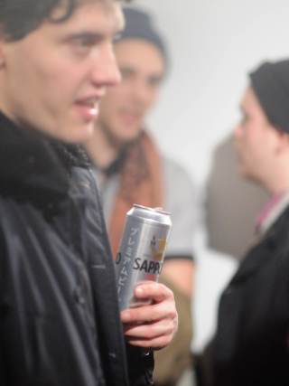 Illustration for article titled Look at these Montreal hipsters, all drinking PBR